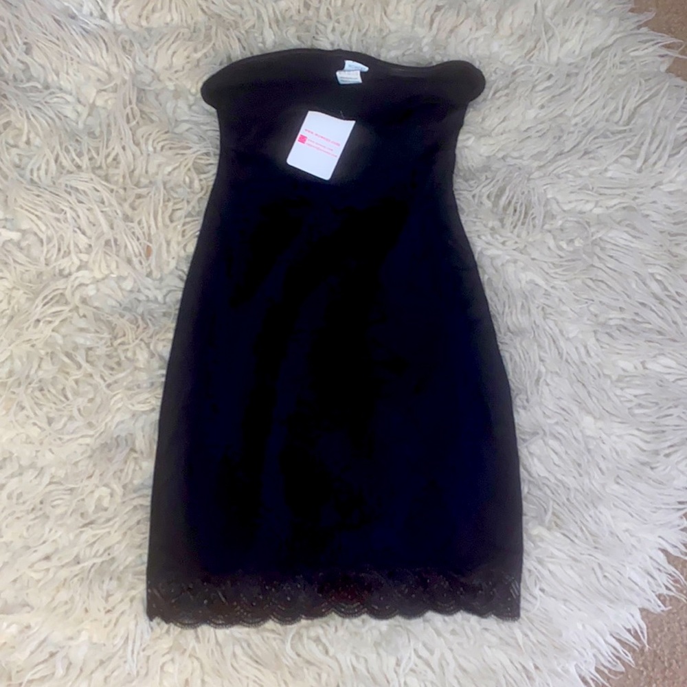 Black tummy control slip
